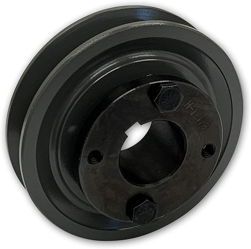 CAST IRON ELECTRIC MOTOR PULLEY SHEAVE 4.45", 1 SINGLE GROOVE FOR B, BX, 5L BELT - Picture 5 of 6