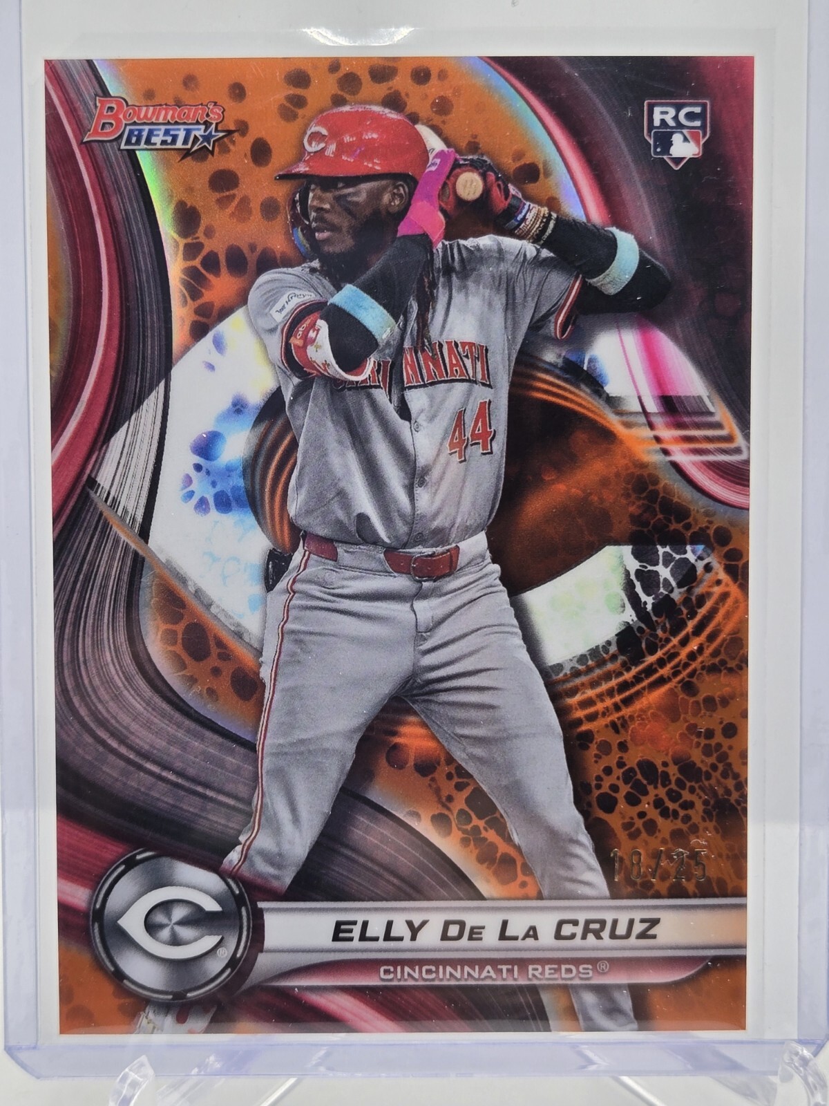 2024 Bowman’s Best - Elly De La Cruz Orange Refractor Rookie RC /25