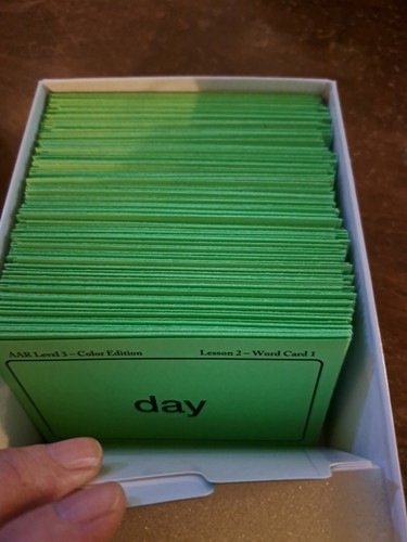 All About Reading Review Box divider cards & Level 3 AAR cards complete color ed - Picture 3 of 5