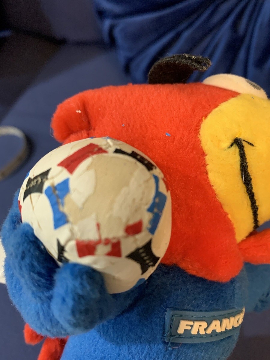 Vintage 1998 World Cup Mascot Footix France Soccer Plush