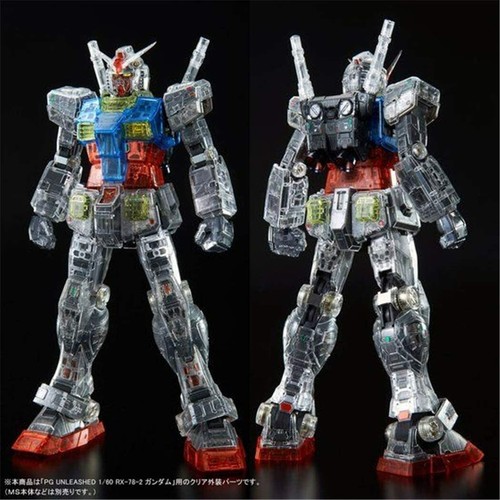 Pg Unleashed 1 60 Rx 78 2 Gundam Clear Color Body Gundam Body Sold Separately Ebay