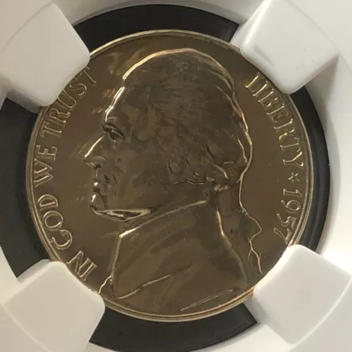 1957 5C Proof Jefferson Nickel NGC PF67              3512464-044