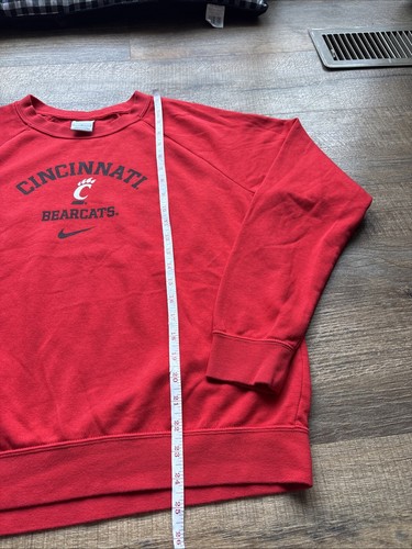 Nike Cincinnati Bearcats Pullover Sweatshirt Men’s Large Center Check Swoosh EUC - Picture 4 of 6