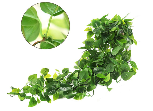 2pcs Artificial Hanging Plants 3.6ft Fake Ivy Vine Fake Ivy Leaves For Wall Hous - Bild 4 von 4