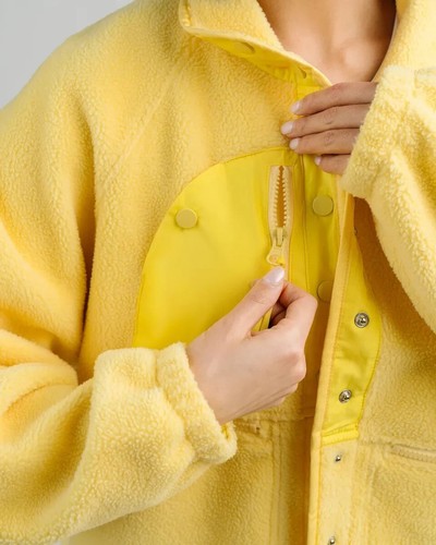 Giacca Heidi ZYIA in morbido pile giallo XL - Foto 3 di 11