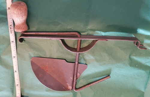 Vtg Hand Crank Whipper Stirring Churn Paddle Egg Beater Butter 8x4" - Picture 8 of 12
