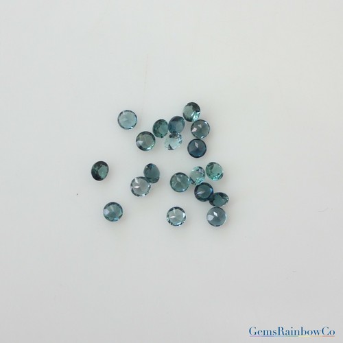 Natural Indicolite Tourmaline 3mm & 4mm Round Faceted Loose gemstone AAA Quality - Picture 6 of 7
