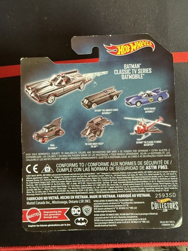 Batman Classic TV Series Batmobile (2019 1:50 Scale) HOT WHEELS DKL23 Ages 8+ - Picture 2 of 2
