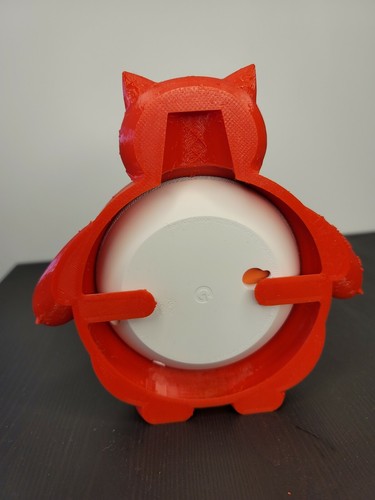 3D Printed Snorlax Google Home Mini Case (Red) - Picture 3 of 5
