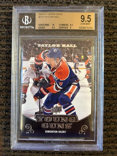 2010-11 Upper Deck Young Guns #219 Taylor Hall BGS 9.5 GEM MINT