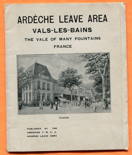 Ardeche Leave Area Vals-Les-Bains France YMCA Booklet circa 1910s 20pp - Bild 1 von 4