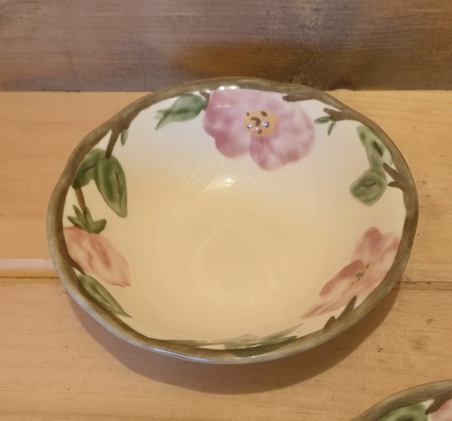 3 Franciscan Desert Rose 6" Dessert/Berry Bowls with the Arched England Stamp - Picture 3 of 6