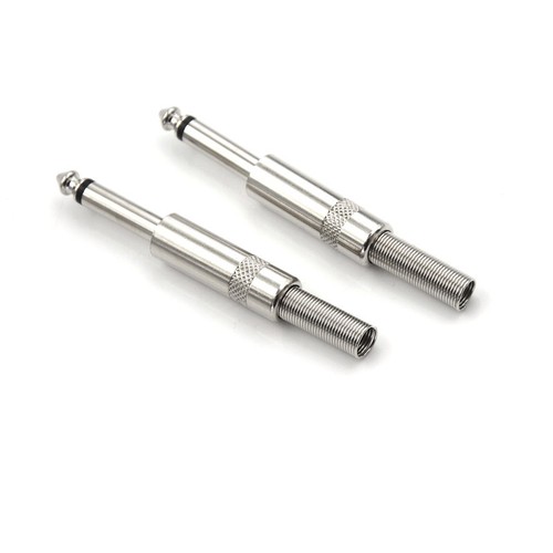 2pcs 6.35mm Male Plug 6.5mm Connector Mono Audio Plug Jack Microphone Plug^I _xa - Zdjęcie 4 z 8