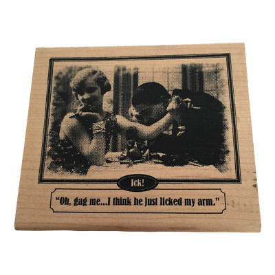 Inkadinkado Rubber Stamp Relationship Dating Humor Ick Love Card Making Craft