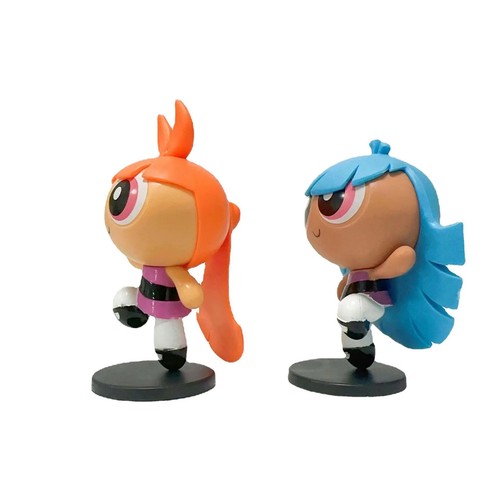 4 pezzi/set The Powerpuff Girls action figure giocattolo collezione cartone animato modello bambola PVC - Foto 9 di 12