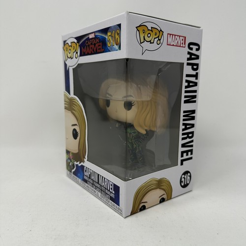 Funko Pop MARVEL CAPTAIN MARVEL (2 Pop Bundle) - #516, GITD #444 - Picture 5 of 17