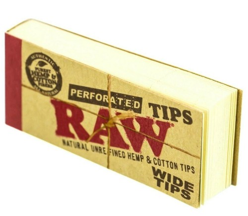 Raw Filter Tips Perforated Wide Tips 50 Count 1/PK *Discounts*FREE USA SHIPPING! - Picture 2 of 2
