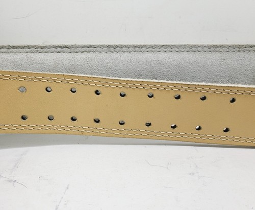 Vintage Handmade Sport Weightlifting Belt -Beige-Total length is 56" - Picture 8 of 11