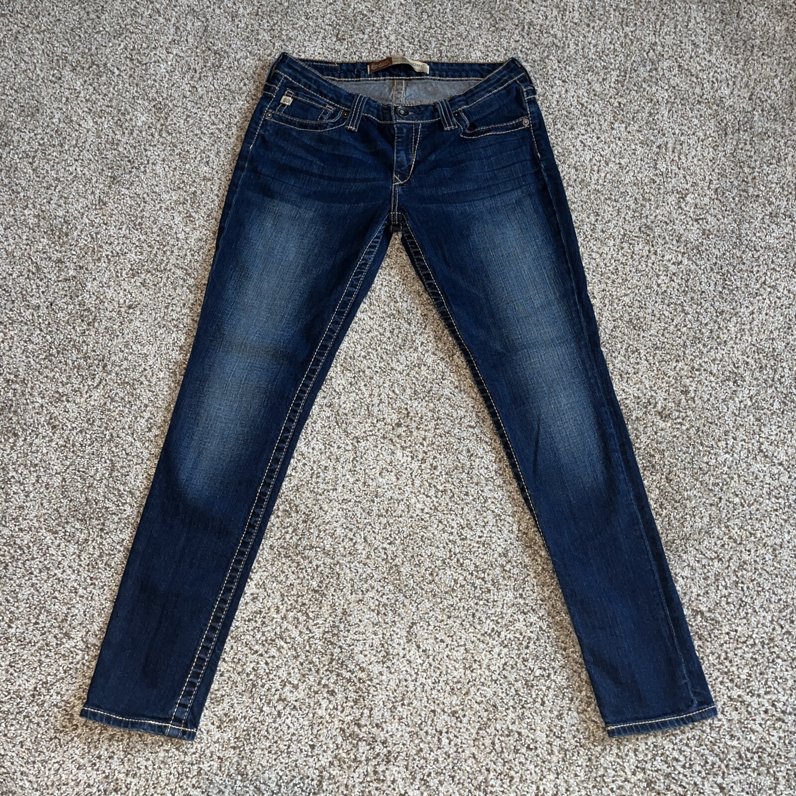 Big Star Remy Low Rise Skinny Fit Blue Jeans 29 (29 X 28.5) Womens - View 6