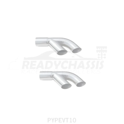 Pypes Exhaust Tip Splitters 2.5in to Dual 2.25in EVT10 Pypes Exhaust Tip Splitters 2.5in to Dual 2.25in EVT10