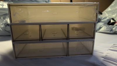 Schreibtisch Aufbewahrung Schubladen Stapelbar Organizer Box 6 Schubladen Kunststoff VADUDA Neu