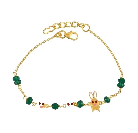 Onyx Yellow Gold Plated Enamel Fashion Jewelry