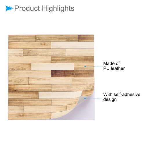 4pcs Dollhouse Flooring, 3.94" Square Wood Miniature Floorboard,Yellow - Picture 5 of 6