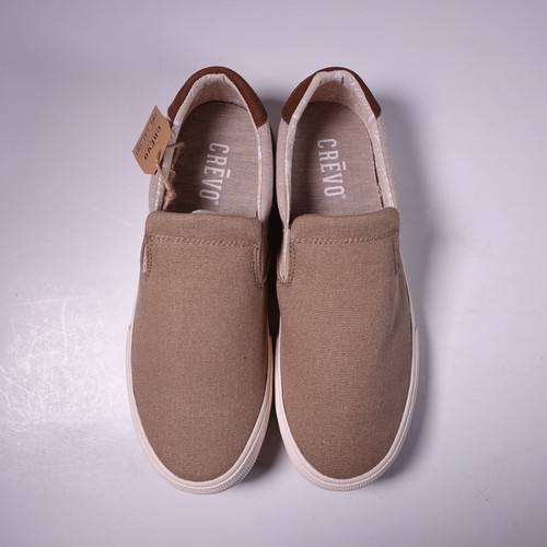 Size 8.5 Men's Crevo Baldwin Slip-On Shoes CV1376-105 Cream Memory Foam - Picture 6 of 7