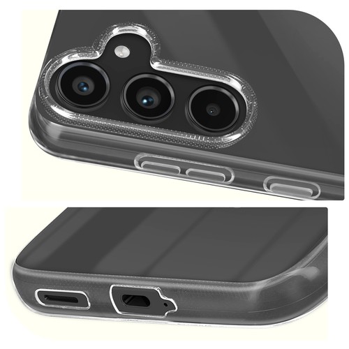 Mayaxess Coque Silicone Souple pour Samsung S24 et S25 Transparent - Photo 4 sur 5