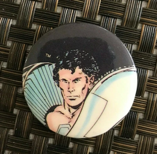 VINTAGE 1980'S MARVEL COMICS X-MEN COLLECTIBLE PIN BUTTON RARE L@@K WOW A