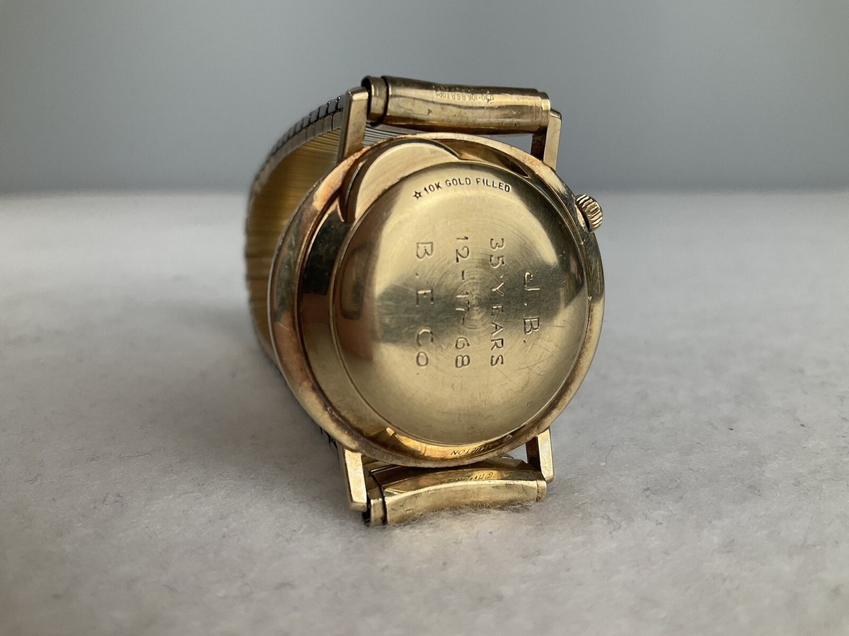 Men's Vintage Authentic Hamilton Electric Watch 10k Gold