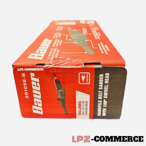 Levigatrice da cintura 5,3 amp, 1/2 pollici x 18 pollici Bandfile Bauer (venditore USA) NUOVO DI ZECCA!!!️ - Foto 3 di 5