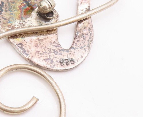 925 Sterling Silver Vintage Brooch Pin Solid Musical Piano Keys Carved  BP10946 - Bild 5 von 7