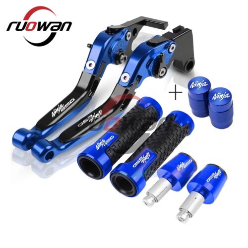 For KAWASAKI NINJA 650 650R 2006-2023 CNC Handle Grips Cap Brake Clutch Levers - Picture 9 of 10