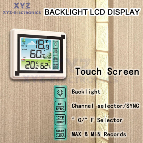 Digital LCD Indoor Outdoor Weather Station Clock Thermometer/Hygrometer Wireless - Picture 6 of 12