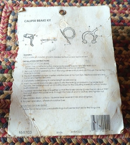 Vintage 1985 Old School BMX Freestyle Front Or Rear Side Brake Pull Caliper Set - Picture 9 of 12