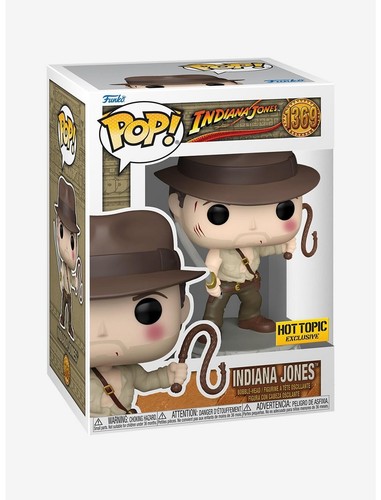 Funko Indiana Jones Pop! Hot Topic EXC mit Peitsche & Schwert Vinyl Wackelkopf Figur - Bild 1 von 3