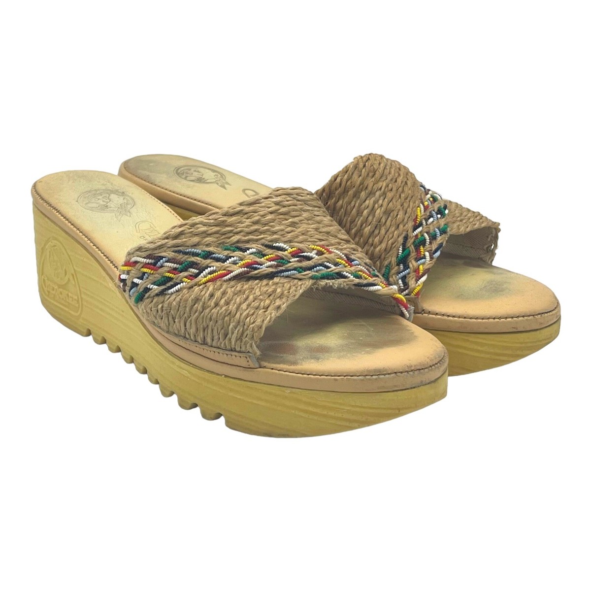 Vintage CHEROKEE of CALIFORNIA 70s 80s Wedge Slip On Woven Vintage CHEROKEE of CALIFORNIA 70s 80s Wedge Slip On Woven
