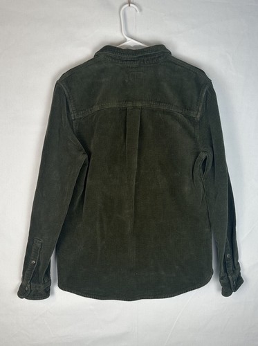 Marine Layer Shirt Mens Medium Green Max Broken Corduroy Overshirt Shacket Heavy - Picture 2 of 9