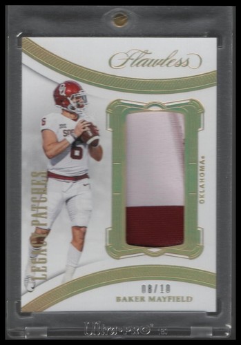 Baker Mayfield 2020 Panini Flawless Collegiate Legacy Patches #1 Gold /10