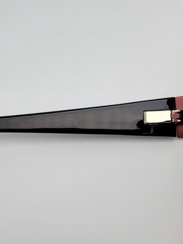 Lulu Guinness L698 Burgundy Black Rhinestone Eyeglasses Frame 52-17-138 - Picture 6 of 12