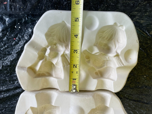 VINTAGE BELL CERAMIC MOLD #2209 MUSICAL ANGELS - Picture 12 of 12