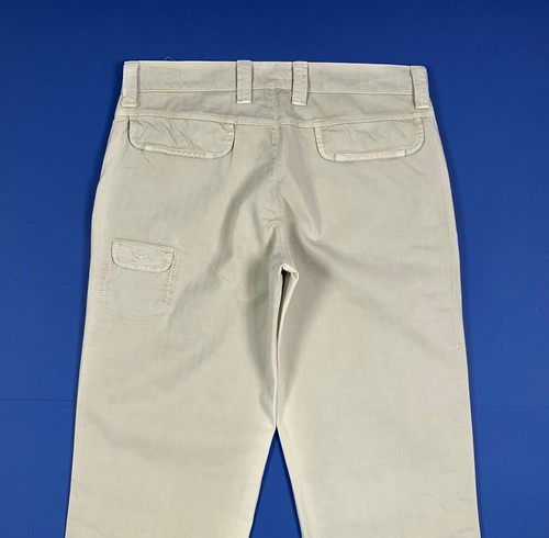 Armani jeans pantalone uomo usato W34 tg 48 gamba dritta a riga grigio man T8352 - Foto 10 di 12