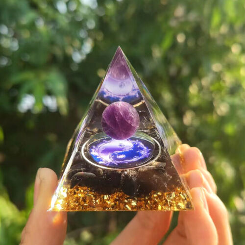 Kristallkugel Pyramide Kristallkies Tropfharz Wohndekoration Pyramide NEU - Bild 23 von 24