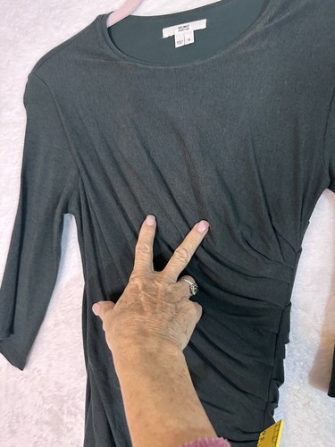 Vestido Vaina Helmut Lang Mujer Verde Pequeño Drapeado Fruncido Detalles Fiesta ¡Defecto! - Imagen 11 de 18