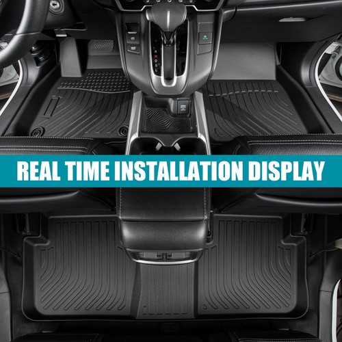Floor Mats 2 Row Liner Black for 2018-2023 Volkswagen Tiguan Cargo Liner - Picture 6 of 11