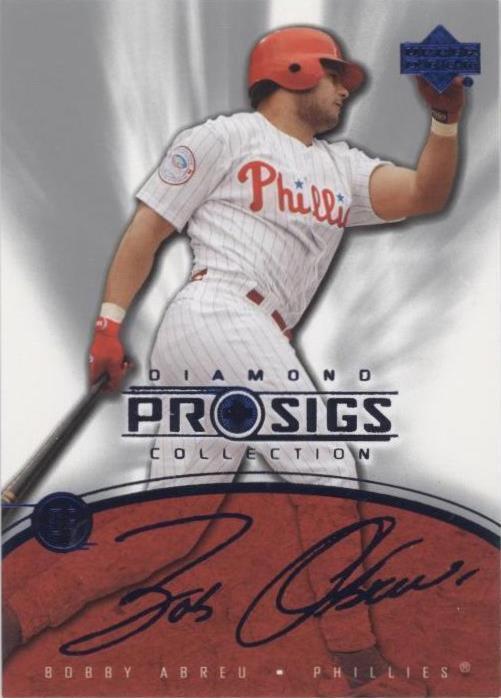 2004 Upper Deck Diamond Collection Pro Sigs - Bobby Abreu #63 - 1 of 1