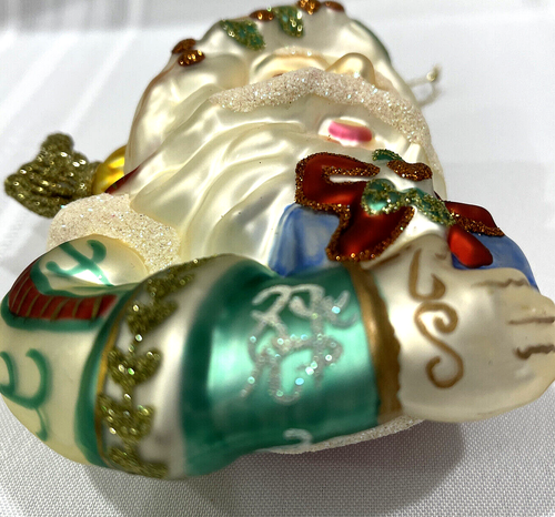 Fitz and Floyd Enchanted Holiday Santa Face Ornament with Box - Picture 12 of 22