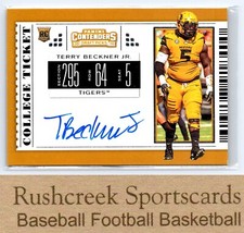 2019 Panini Contenders Draft Picks Collegiate #207 Terry Beckner Jr. Auto RC