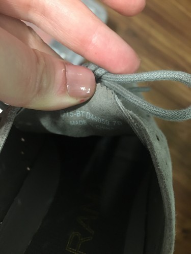 Women's Cole Haan Suede Wingtip Gray Sneakers Size 7 - Picture 2 of 10